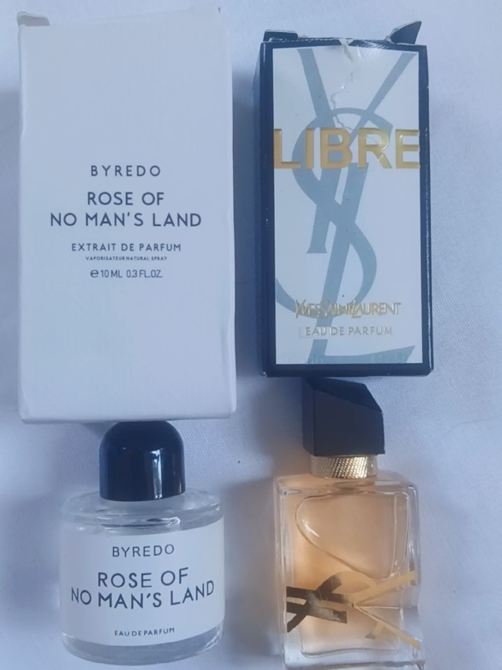 Byredo Rose of No Man's Land & YSL Libre Set in White, Black, Gold